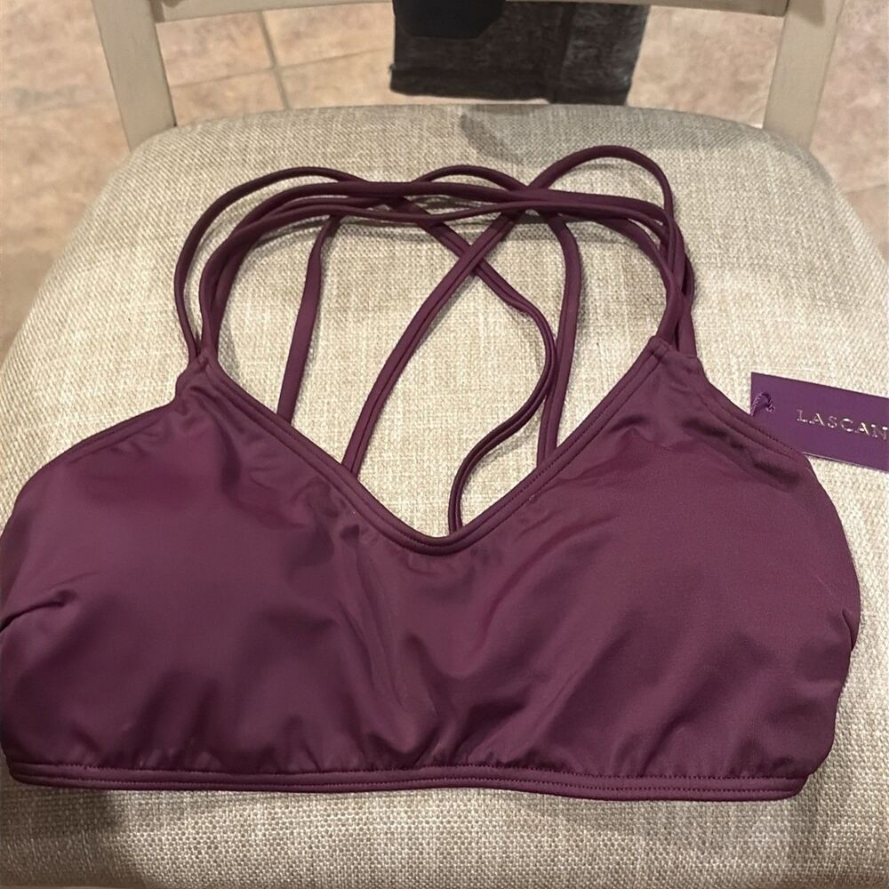 Lascana Bikini Top Swimwear Top Women’s 32C/D Swim Color Burgundy New With Tags